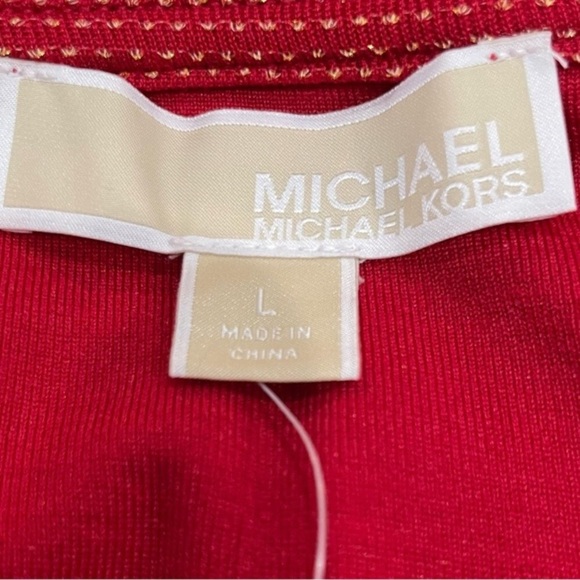 NWT MICHAEL Michael Kors Sparkly Wrap Dress - Picture 13 of 14